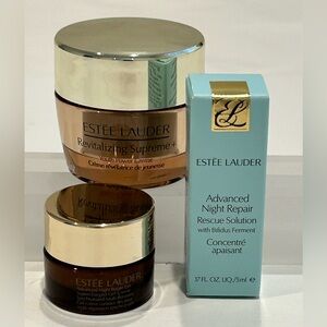 Estée Lauder 3 Pc Lot Revitalizing Supreme .5 Oz Advance Night Repair & Eye Gel